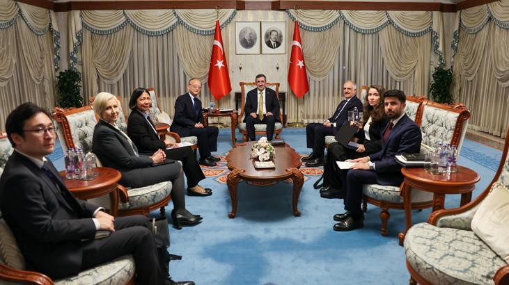 Cumhurbaşkanı Yardımcısı Yılmaz, Asya Kalkınma Bankası Başkanı Kanda’yı kabul etti