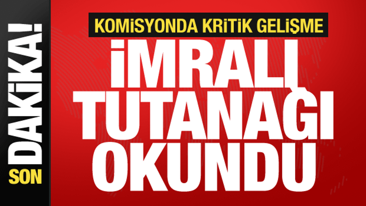 Komisyonda İmralı görüşmesinin tutanağı okundu!