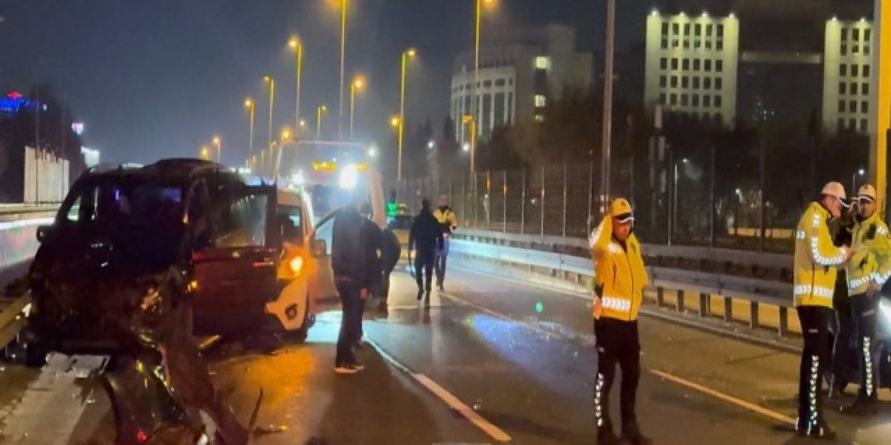 Şişli’de zincirleme kaza: 1’i ağır 2 yaralı